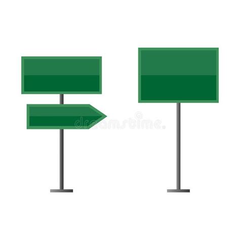 Blank Road Signs Stock Illustrations 7202 Blank Road Signs Stock