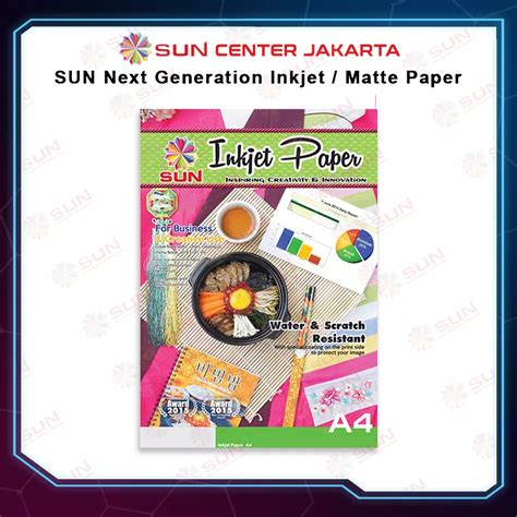 Jual Kertas Inkjet A Sun Next Generation Inkjet Paper A Doff