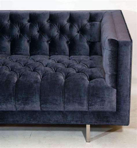 Modern Tufted Velvet Sofa For Sale At 1stdibs Modern Velvet Sofas