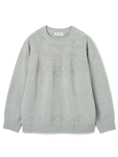 Millo Archive 밀로 아카이브 실시간 인기 스타일 Nordic Raglan Knit Gray 온더룩