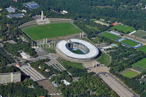 Berlin Aus Der Vogelperspektive Sportst Tten Gel Nde Der Arena Des