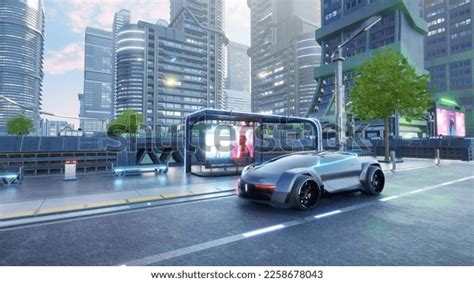 Autonomous Electric Sport Car Smart City Stock Illustration 2258678043 | Shutterstock