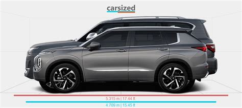 Dimensions Mitsubishi Outlander 2021 Present Vs Nissan Patrol 2021