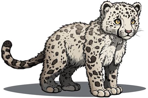 Premium Ai Image Majestic Snow Leopard In Its Natural Habitat