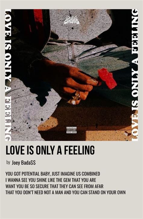 love is only a feeling | Music poster ideas, Music poster design, Rap ...