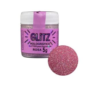 Glitter Rosa Para Decorar Hologr Fico G Glitz