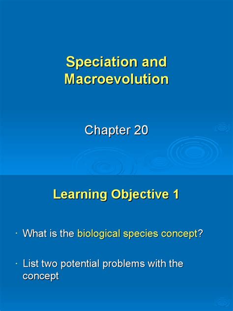 Speciation and Macroevolution | PDF