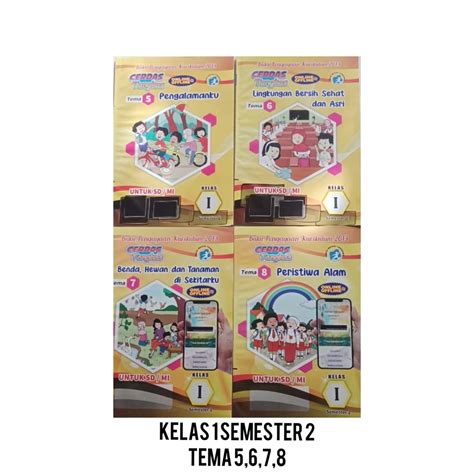 Jual Buku Tematik Sd Kelas 1 Semester 2 Shopee Indonesia