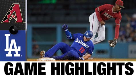 D Backs Vs Dodgers Highlights Arizona Diamondbacks