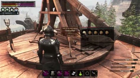 Conan Exiles Trebuchet Vs Wolf Youtube