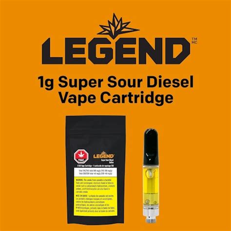 Legend Legend 1g Super Sour Diesel Vape Cartridge Leafly