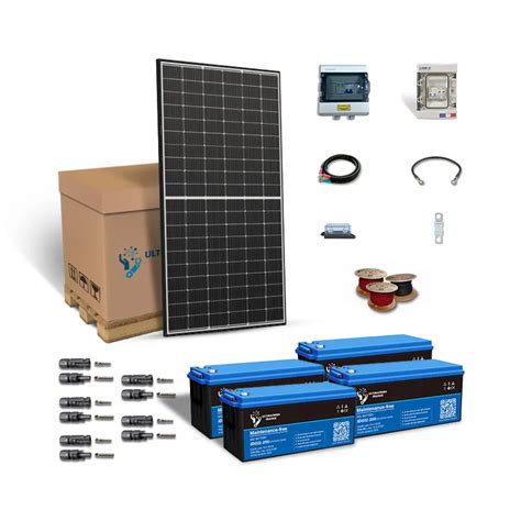 Kit Solaire 6000w Autonome Hybride 48V 230V Vm III 6kw Stockage 14400WH