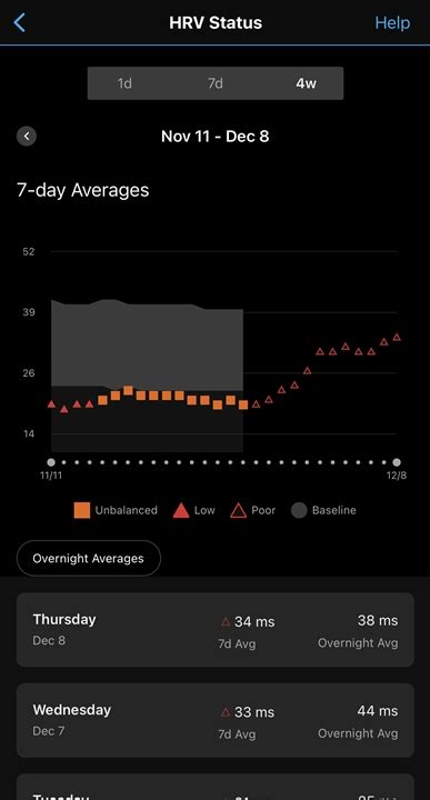 HRV baseline not updating since Timezone changee - Forerunner 955 ...