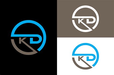 KD Logo Or Icon Design Vector Image Afbeelding Door Atiktaz7 Creative