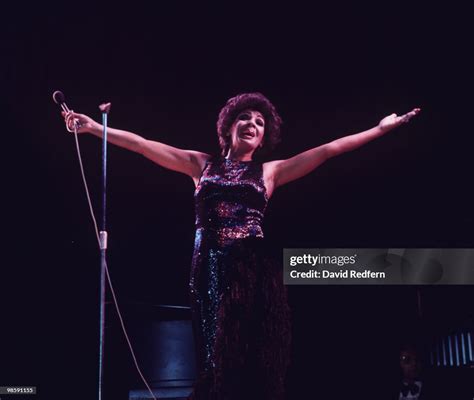 Welsh Singer Shirley Bassey Performs Live On Stage At The Royal News