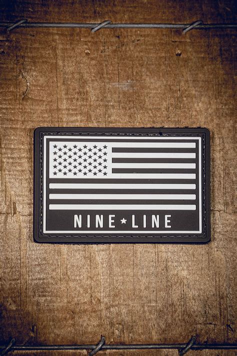 American Flag PVC Patch - Rubber Morale Patches – Nine Line Apparel