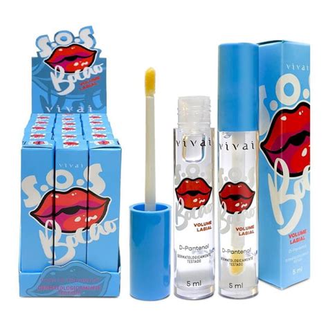 Gloss Volume Labial Sos Boc O Incolor D Pantenol Vivai Shopee