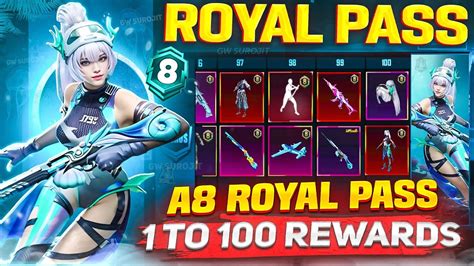 A8 Royal Pass All 1 100 Rp Rewards REVEALED A8 Royal Pass Rewards