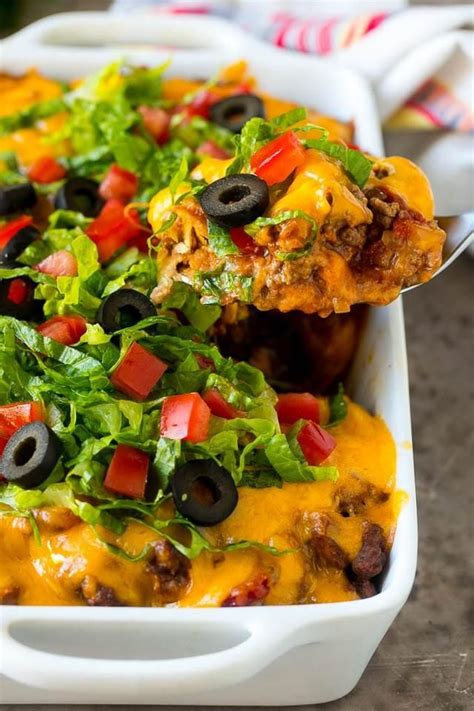 Taco Casserole Recipe Taco Casserole Casserole Recipes Dinner Recipes