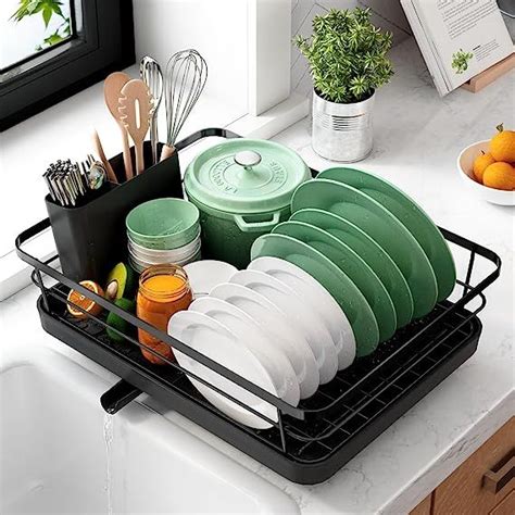 Kitsure Dish Drying Rack Space Saving Dish Rack Dish Racks For