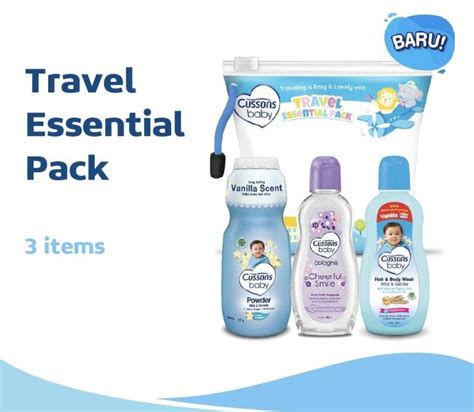 CUSSONS BABY TRAVEL ESSENTIAL PACK GIFT SET BABY PAKET SABUN BAYI