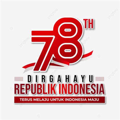 Greeting Card Of Happy 78th Republic Of Indonesia With Ribbon Flag Vector 78th Indonesia 2023