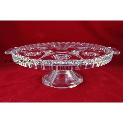 WALTHER GLAS Juwel crystal glass cake plate on foot Ø 30 cm monadi