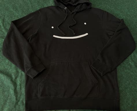 Streetwear Dream Merch Hoodie Long Sleeve Smiley Face Logo Minecraft | Grailed