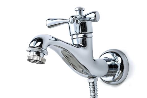 premium photo water faucet tap  shower isolated  white background