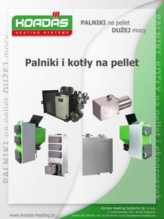 Palniki I Kot Y Na Pellet Kordas Heating Pl