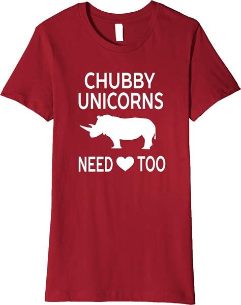 Chubby Unicorns Need Love Too Funny Unisex T Shirt