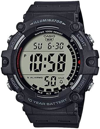 Casio Youth Series Digital Grey Dial Men S Watch Ae Whd Avdf