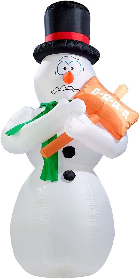 KESSER Aufblasbarer Schneemann XXL 240cm LED Beleuchtung Mit