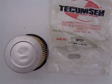 Tecumseh 30727 Air Filter Cross Reference