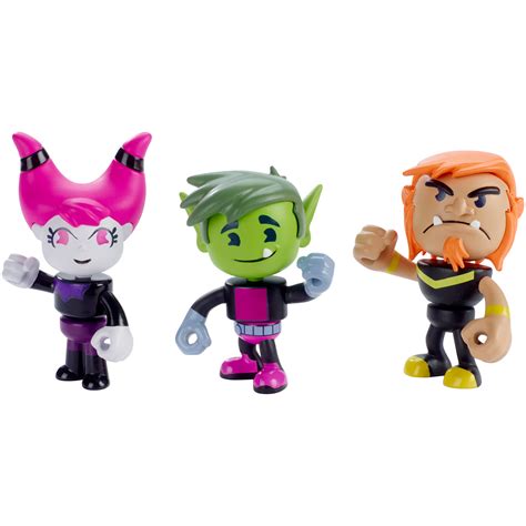 Cartoon Network Teen Titans Go! Mini Figures 3-Pack - Raven/Speedy/Beastboy