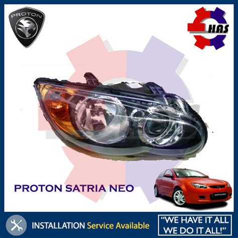 PROTON SATRIA NEO HEAD LAMP HEADLIGHTS LAMPU BESAR DEPAN ORIGINAL 100