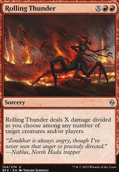 Rolling Thunder Battle For Zendikar Modern Card Kingdom