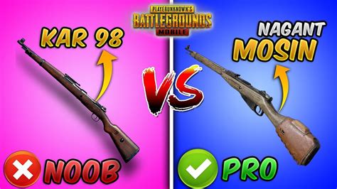 PUBG Mobile Mosin Nagant Vs Kar98K: Detailed Comparision