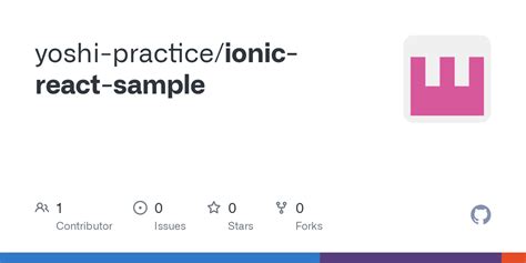 GitHub - yoshi-practice/ionic-react-sample