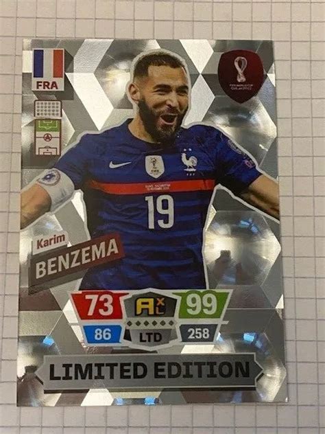 CARTE PANINI FIFA Coupe Du Monde Qatar 2022 Adrenalyn XL KARIM BENZEMA