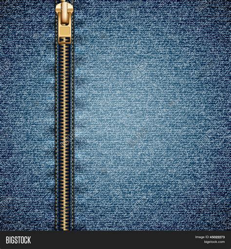 Denim Texture Closed Zipper Vector And Photo Bigstock