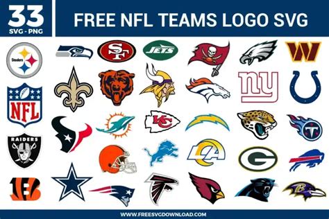 NFL Teams Logo Free SVG Files | Free SVG Download