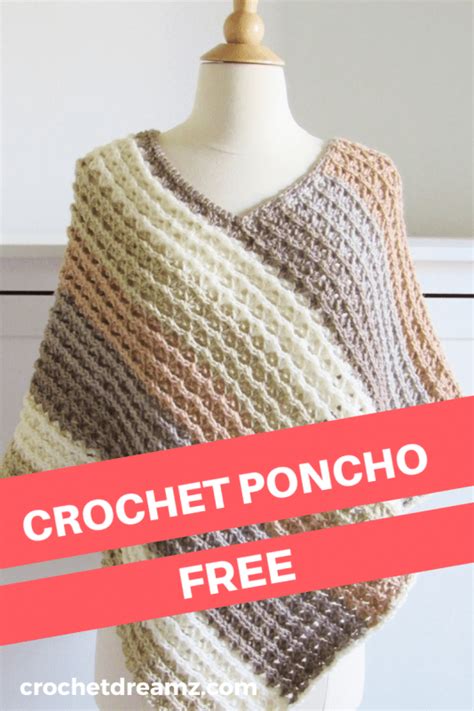 Pattern For Crochet Poncho Textured Crochet Dreamz Crochet Poncho Free Pattern Poncho