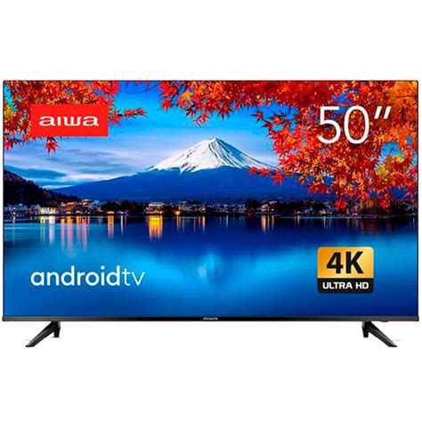 Android Tv 50 Polegadas - Smart TV 50 Polegadas LED Android 4K Borda Infinita Aiwa Aws-TV-50-BL ...