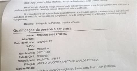 Olho Aberto Paraná Marquinhogloriosa Policia Militar Prende Homem