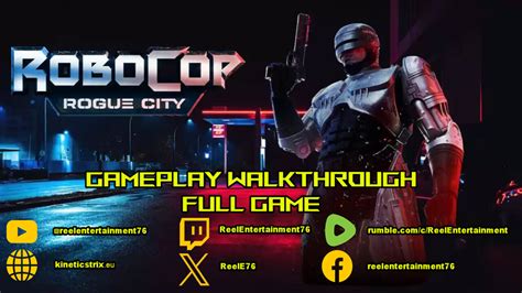 RoboCop Rogue City Gameplay Walkthrough No Commentary Full Game