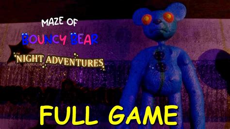 Maze Of Bouncy Bear Night Adventures Full Game Ending Gameplay