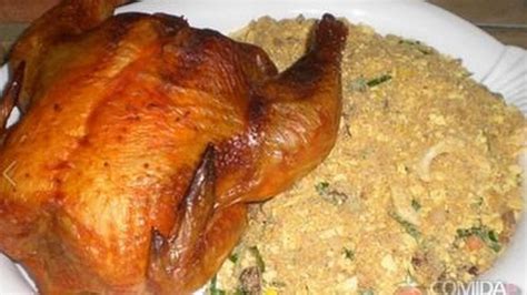 Receita De Frango Assado Com Recheio De Farofa Comida E Receitas