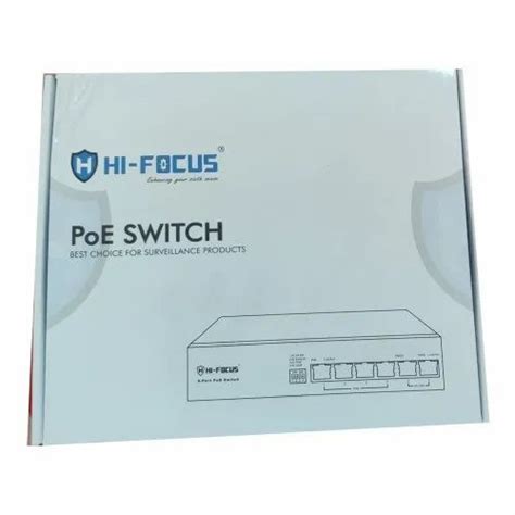 Hi Focus Hf Sh04 60w Poe Switch Lan Capable Black At Best Price In Lucknow