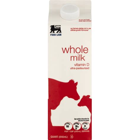 Food Lion Food Lion Milk Whole Ultra Pasteurized Vitamin D Brick